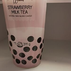 Strawberry Milk Tea Candle - Pink